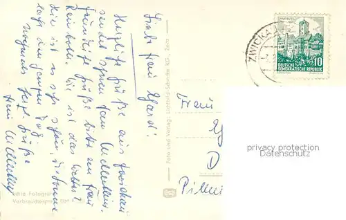 AK / Ansichtskarte Zwickau__Sachsen Musiktempel Ringkaffee Bergbau Fachschule Robert Schumann Denkmal Schwanenteich Hauptmarkt Museum Wappen 