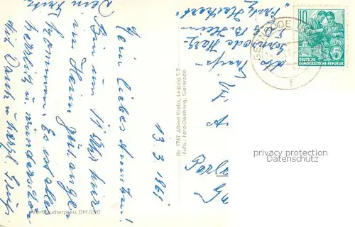 AK / Ansichtskarte Gernrode_Harz FDGB Erholungsheim Fritz Heckert Gernrode Harz