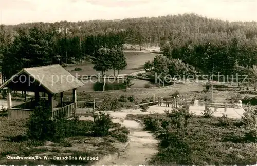 AK / Ansichtskarte Geschwenda Waldbad Geschwenda