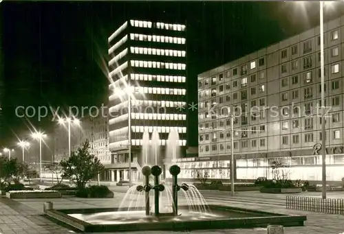 AK / Ansichtskarte Magdeburg Karl Marx Strasse mit Haus der Lehrer Magdeburg