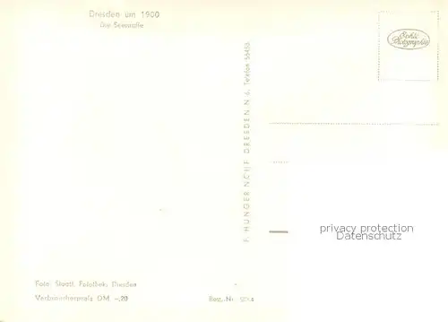 AK / Ansichtskarte Dresden Die Seestrasse um 1900 Dresden