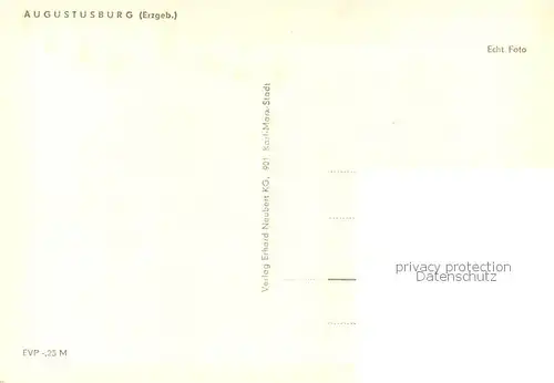 AK / Ansichtskarte Augustusburg Ortspartie mit der Augustusburg Augustusburg
