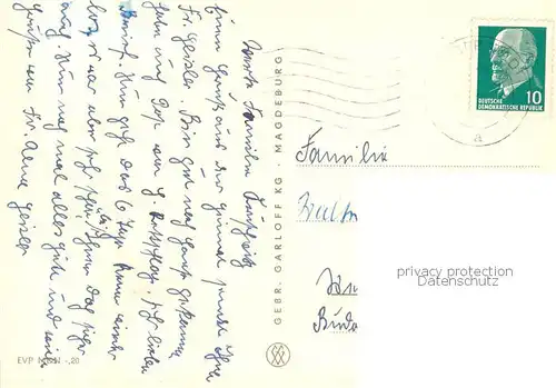 AK / Ansichtskarte Halberstadt Dom mit Marktbrunnen Volkstheater Jagdschloesschen Spiegelsberge Dominikanerstrasse mit Katharinenkirche Halberstadt