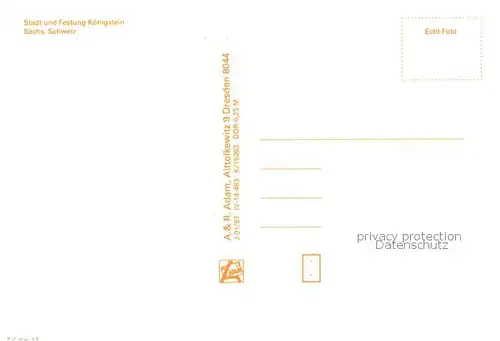 AK / Ansichtskarte Koenigstein_Saechsische_Schweiz Stadtansicht mit Festung Koenigstein_Saechsische