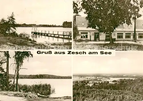 AK / Ansichtskarte Zesch Teilansichten Seepartien Zesch