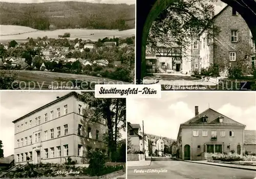 AK / Ansichtskarte Stadtlengsfeld Panroama SV Diaetsanatorium Oberschule Felda Lichtspiele Stadtlengsfeld