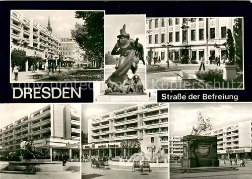 AK / Ansichtskarte Dresden Strasse der Befreiung Details Dresden