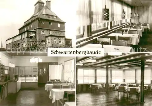 AK / Ansichtskarte Neuhausen_Erzgebirge Schwartenbergbaude Gastraeume Neuhausen Erzgebirge