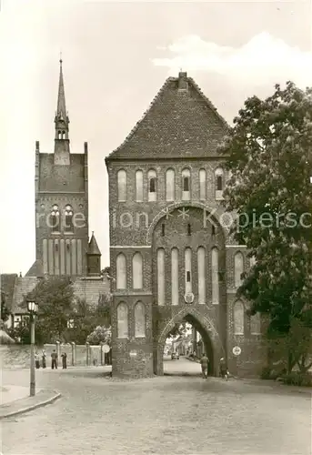 AK / Ansichtskarte Usedom Anklamer Torturm und Stadtkirchturm Usedom