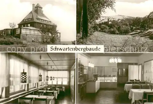 AK / Ansichtskarte Neuhausen_Erzgebirge Schwartenbergbaude Gastraeume Panorama Neuhausen Erzgebirge