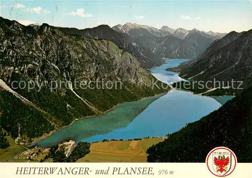 AK / Ansichtskarte Heiterwang Heiterwanger und Plansee Hotel Fischer am See Fliegeraufnahme Heiterwang