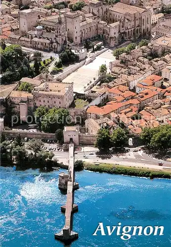 AK / Ansichtskarte Avignon_Vaucluse Fliegeraufnahme Avignon Vaucluse