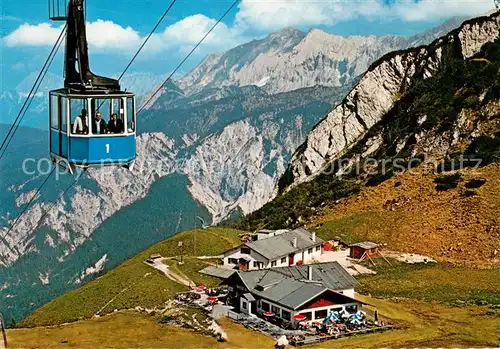 AK / Ansichtskarte Hochalm_1705m_Wettersteingebirge_AT mit Karwendel Seilbahn Hochalm Osterfelder  