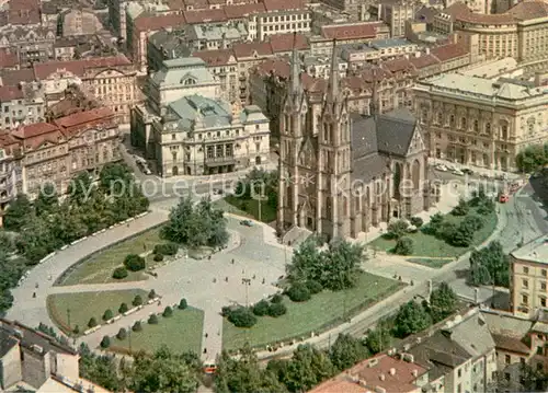 AK / Ansichtskarte Praha_Prahy_Prague Namesti Miru Fliegeraufnahme Praha_Prahy_Prague
