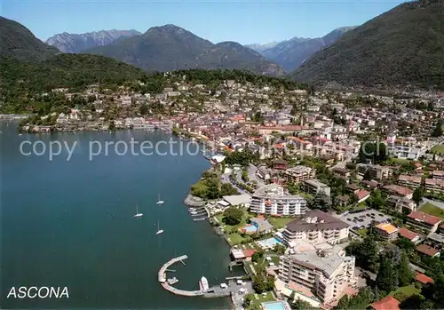 AK / Ansichtskarte Ascona_Lago_Maggiore Fliegeraufnahme Ascona_Lago_Maggiore