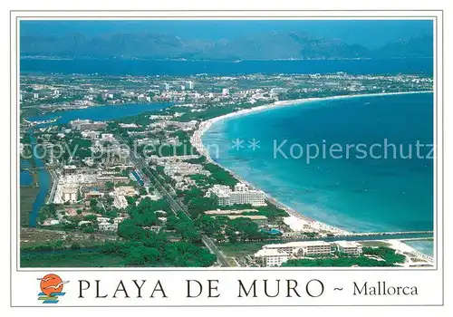AK / Ansichtskarte Playa_de_Muro Fliegeraufnahme Playa_de_Muro