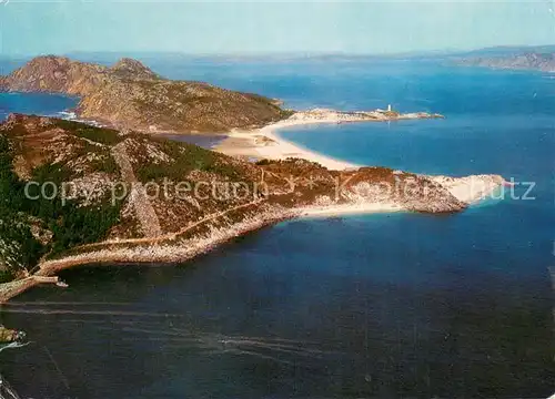 AK / Ansichtskarte Vigo_Galicia_ES Islas Cies Fliegeraufnahme 