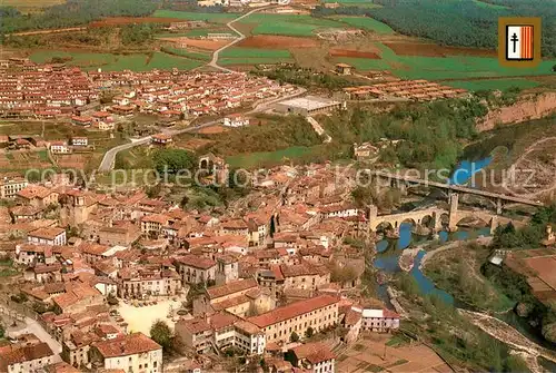 AK / Ansichtskarte Besalu_ES Fliegeraufnahme 