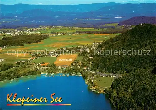 AK / Ansichtskarte Unterburg_Klopeinersee Fliegeraufnahme Unterburg Klopeinersee