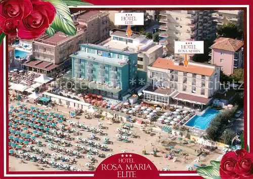 AK / Ansichtskarte Bellaria_IT Hotel Rosa Maria Elite Fliegeraufnahme 