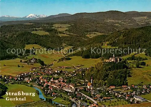 AK / Ansichtskarte Strassburg_Kaernten im Gurktal Fliegeraufnahme Strassburg Kaernten