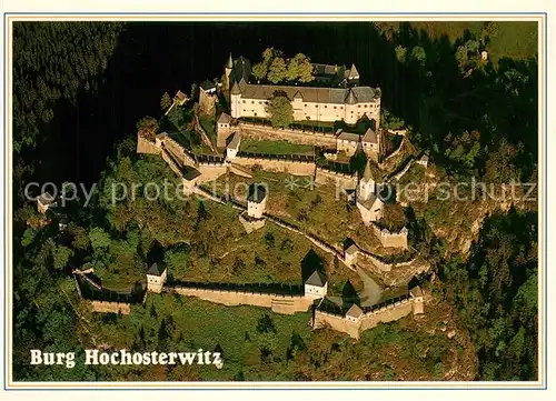 AK / Ansichtskarte St_Georgen_Lavanttal Burg Hochosterwitz Aufgang durch 14 Burgtore Fliegeraufnahme St_Georgen_Lavanttal