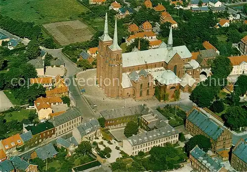 AK / Ansichtskarte Roskilde Fliegeraufnahme mit Dom Roskilde