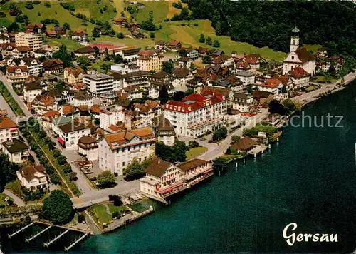 AK / Ansichtskarte Gersau_Vierwaldstaettersee Fliegeraufnahme Gersau_Vierwaldstaettersee