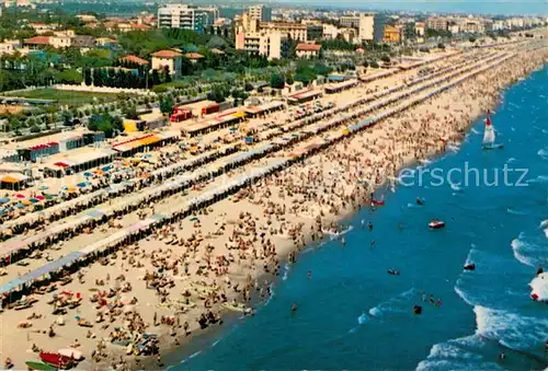 AK / Ansichtskarte Riccione_Rimini_IT La grande spiaggia vista dall aereo 