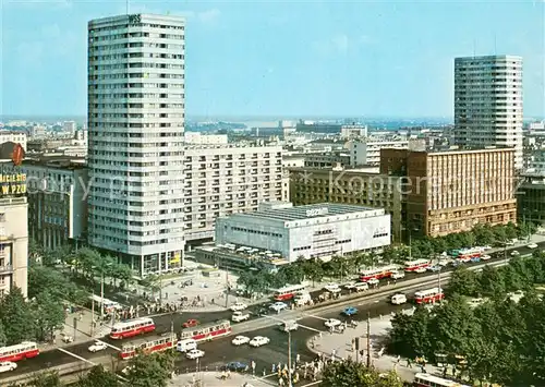 AK / Ansichtskarte Warszawa Skrzyzowanie ulic Marszalkowskiej i Swietokrzyskiej Warszawa