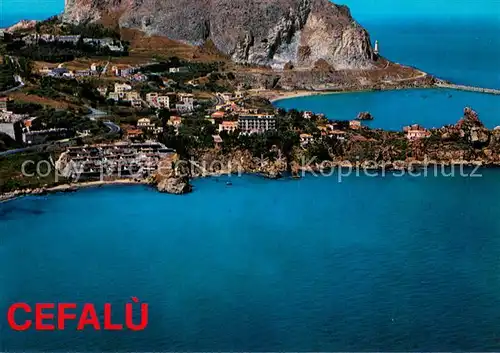 AK / Ansichtskarte Cefalu_IT Fliegeraufnahme 