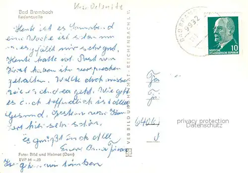 AK / Ansichtskarte Bad_Brambach Radonquelle Bad_Brambach