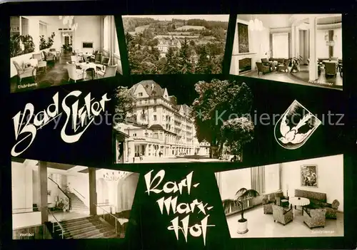 AK / Ansichtskarte Bad_Elster Karl Marx Hof Clubraeume Musikzimmer Vestibuel Spielzimmer Bad_Elster