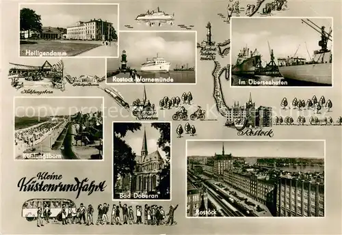 AK / Ansichtskarte Heiligendamm_Ostseebad mit Kuehlungsborn Rostock Warnemuende ueberseehafen Bad Doberan Heiligendamm_Ostseebad