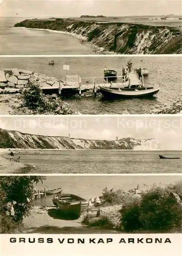 AK / Ansichtskarte Kap_Arkona Steilkueste Bootssteg Liegeplatz Kap_Arkona