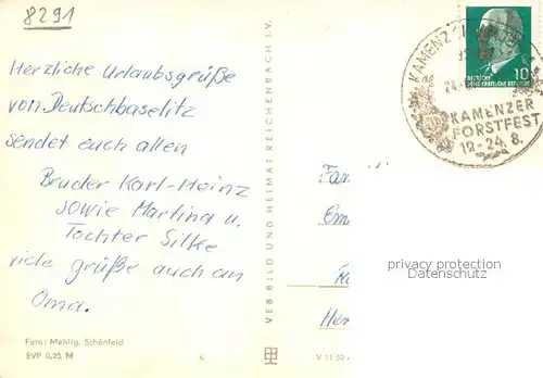 AK / Ansichtskarte Deutschbaselitz Waldbad mit Zeltplatz Strandpartien Deutschbaselitz