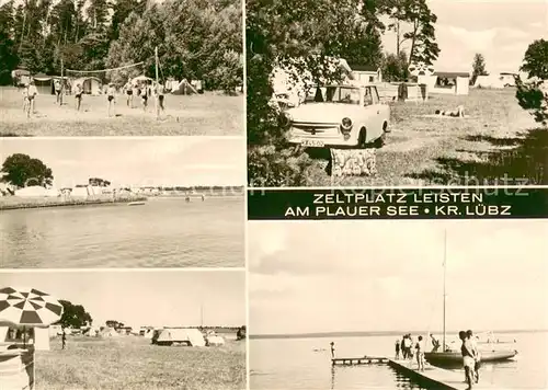 AK / Ansichtskarte Luebz Zeltplatz Leisten Am Plauer See Details Luebz