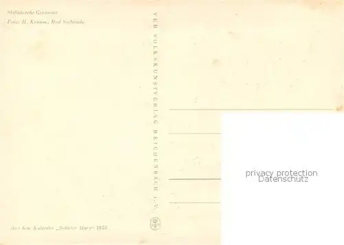 AK / Ansichtskarte Gernrode_Harz Stiftskirche Gernrode Harz