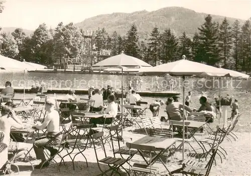 AK / Ansichtskarte Olbersdorf_Sachsen Freibad Terrasse Olbersdorf Sachsen