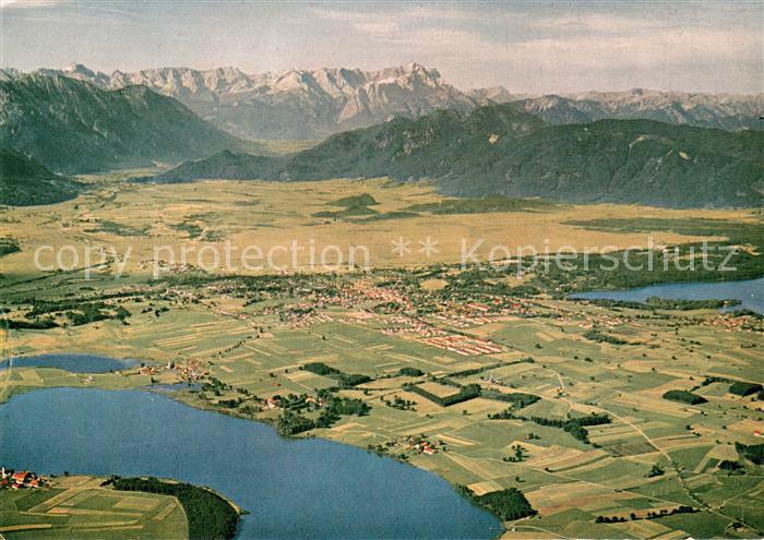 AK / Ansichtskarte Murnau_Staffelsee zwischen Rieg und Staffelsee mit ...