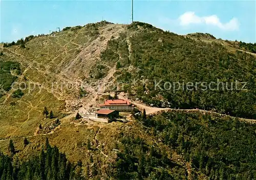 AK / Ansichtskarte Grosser_Arber_1456m Schutzhaus und Bergstation 