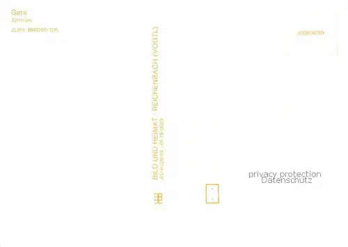 AK / Ansichtskarte Gera Zentrum Fliegeraufnahme Gera