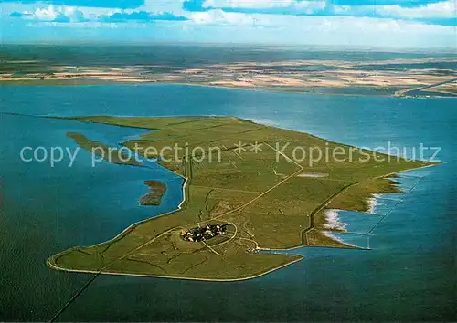 AK / Ansichtskarte Hallig_Oland Fliegeraufnahme Hallig_Oland