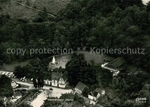 AK / Ansichtskarte Wald_Solingen Weck Ittertal Maerchenwald Fliegeraufnahme Wald Solingen