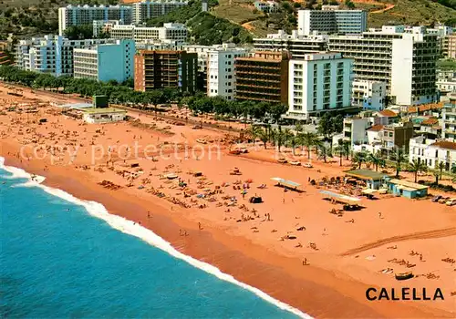AK / Ansichtskarte CALELLA_de_la_Costa_ES Strand Fliegeraufnahme 