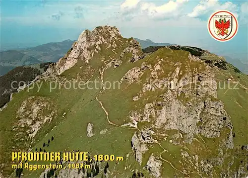 AK / Ansichtskarte Pfrontnerhuette_1800m_Tannheimertal_AT Fliegeraufnahme mit Aggenstein 