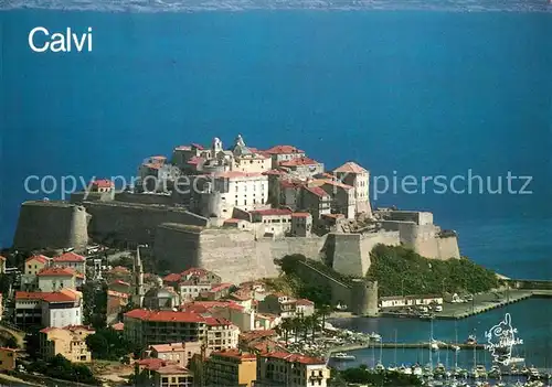 AK / Ansichtskarte Calvi La citadelle Fliegeraufnahme Calvi