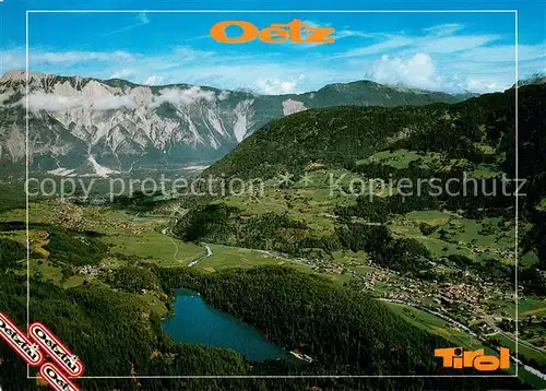 AK / Ansichtskarte Oetz Fliegeraufnahme mit Piburgersee Sautens und Oetztal Oetz
