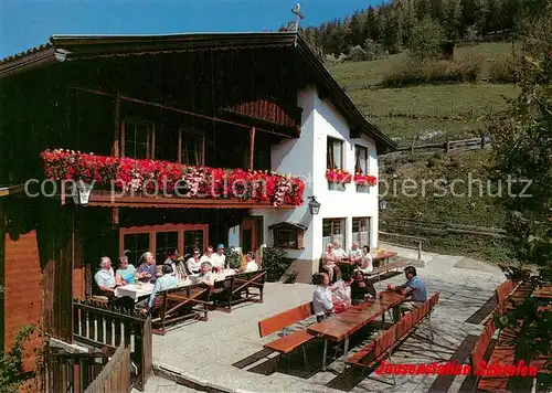 AK / Ansichtskarte Wildschoenau_Tirol Jausenstation Schrofen Terrasse Wildschoenau Tirol