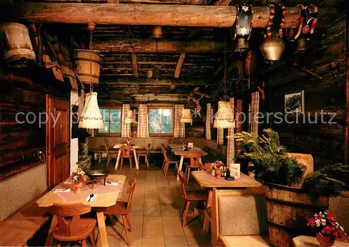 AK / Ansichtskarte Hintertux_Zillertal Jausenstation Bichlalm Gaststube Hintertux_Zillertal